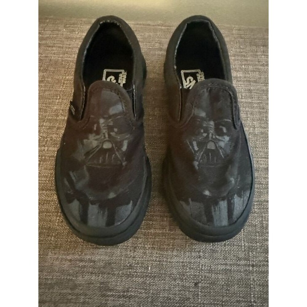 Toddler Kids Vans Star Wars Darth Vader Slip-On Shoes Size 10.5